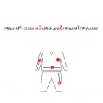بلوز شلوار دخترانه طرح عینک