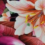 روسری ابریشم دوردستدوز ارکیده 2