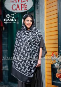 شال نخی پاییزه طرح دیور