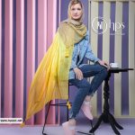 شال نخی منگوله دار طیفی