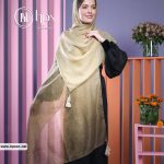 شال نخی منگوله دار طیفی