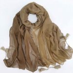 شال نخی منگوله دار