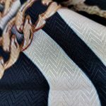 روسری نخ ابریشم طرح پلنگی