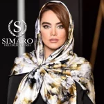 روسری ساتن ابریشم قواره کوچک