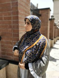 روسری نخ پنبه طرح شنل
