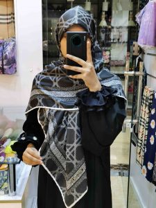 روسری نخی کجراه پاییزه