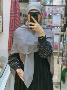 روسری حریر کرپ ساده