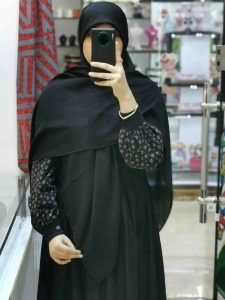 روسری حریر کرپ ساده