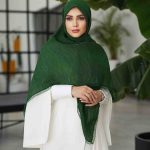 روسری پلیسه شاین دار