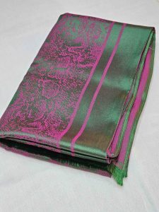 شال ژاکارد لمه دار