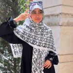 روسری نخی سیا اسکارف