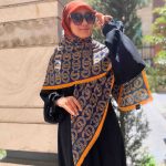 روسری نخی سیا اسکارف