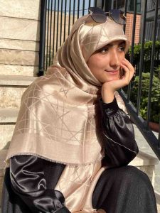 روسری ابریشم ژاکارد