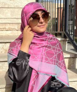 روسری ابریشم ژاکارد