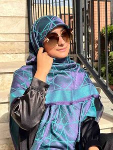 روسری ابریشم ژاکارد
