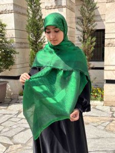 روسری ابریشم ژاکارد