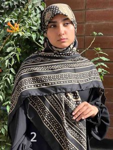 روسری نخی طرحدار