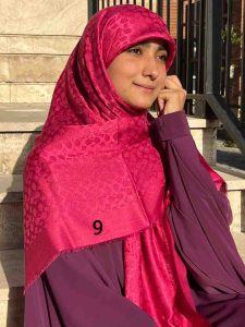 روسری ابریشم ژاکارد شاین دار