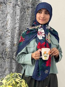 روسری ابریشم تویل
