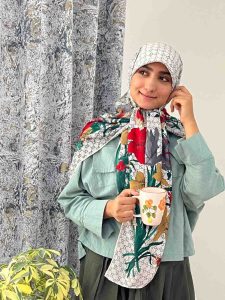 روسری ابریشم تویل