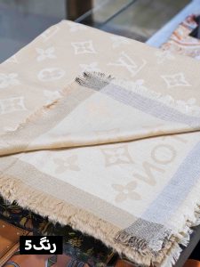 روسری کشمیر لمه دار