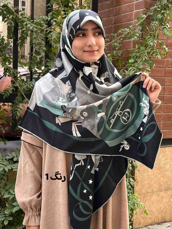 روسری ابریشم مجلسی