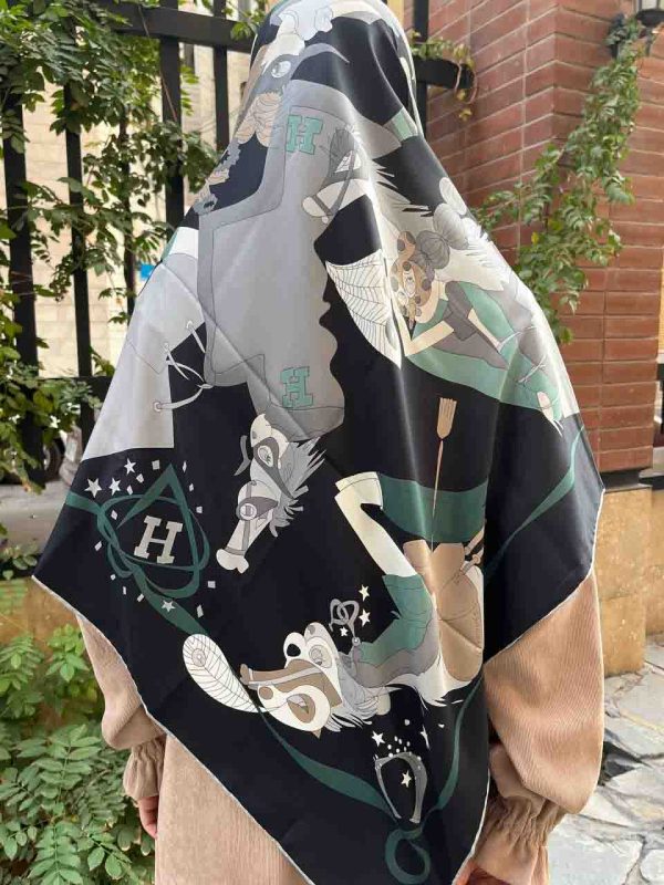 روسری ابریشم مجلسی