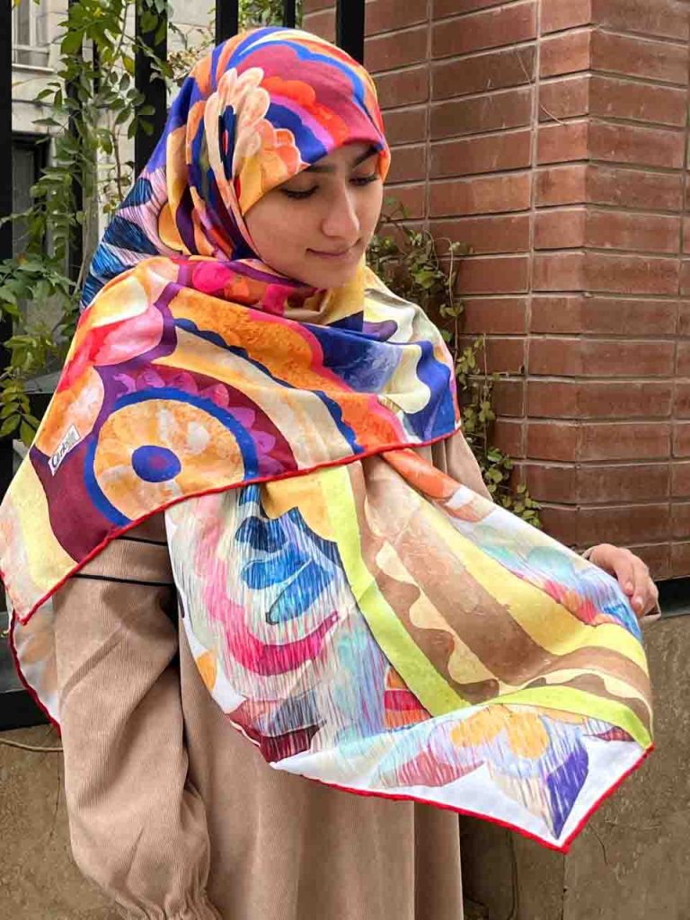 روسری کجراه پاییزه