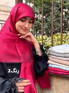 روسری ژاکارد طرحدار