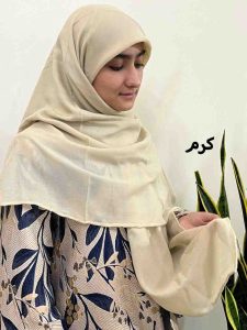 روسری نخ کجراه ساده