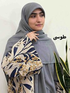 روسری نخ کجراه ساده