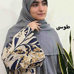 روسری نخ کجراه ساده