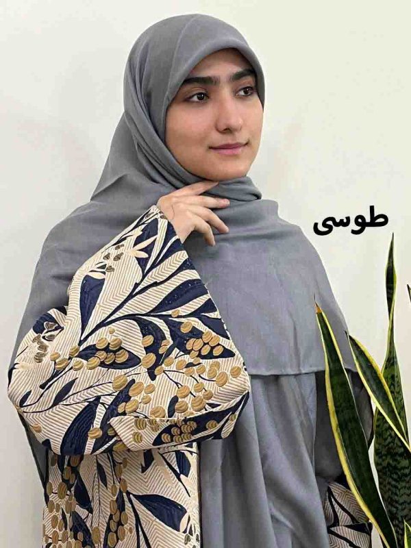 روسری نخ کجراه ساده