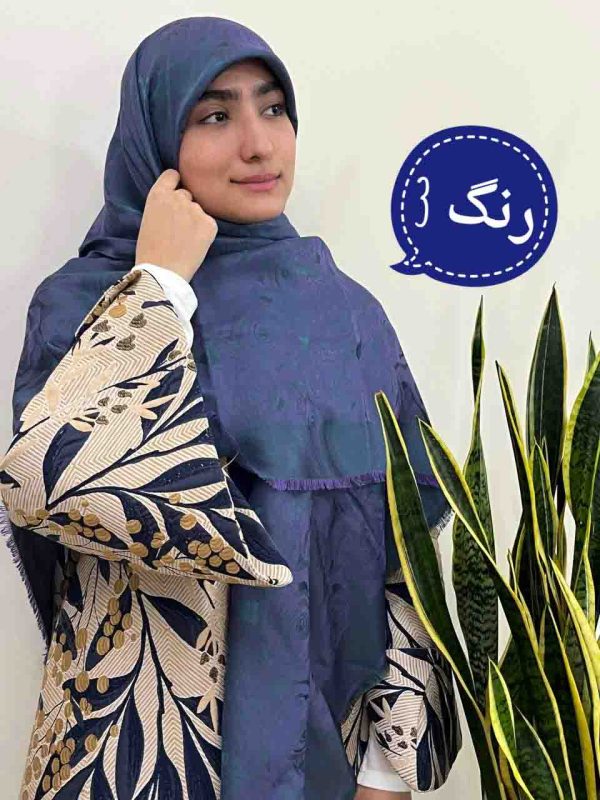 روسری ژاکارد لمه دار