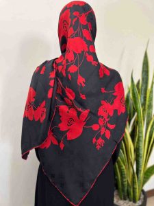 روسری نخ ابریشم ژاکارد