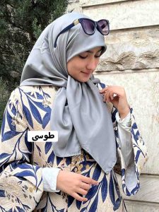 روسری ابریشم تویل ساده