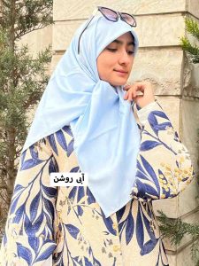روسری ابریشم تویل ساده