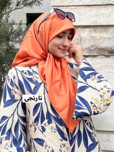 روسری ابریشم تویل ساده