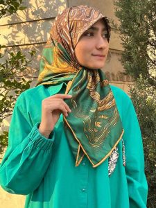 روسری ابریشم تویل قواره 90