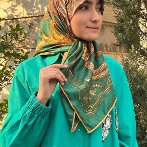 روسری ابریشم تویل قواره 90
