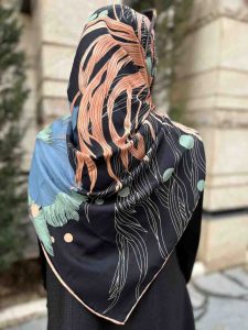 روسری ابریشم تویل