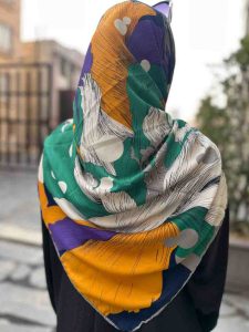 روسری ابریشم تویل
