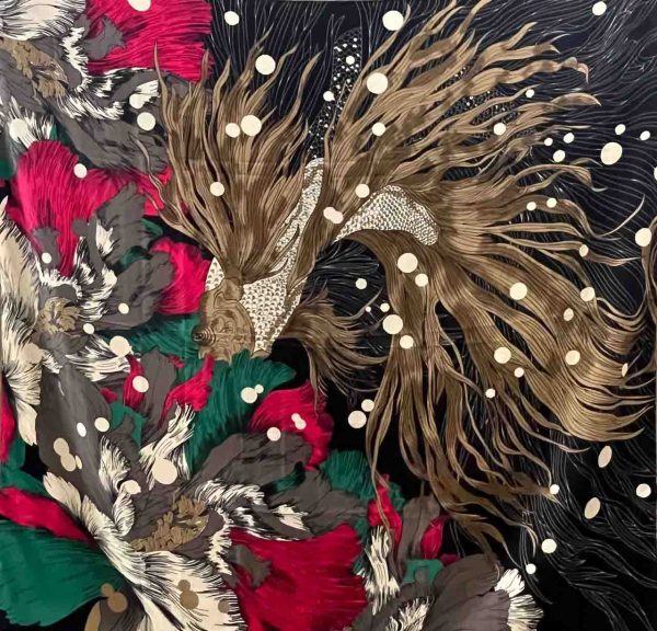 روسری ابریشم تویل
