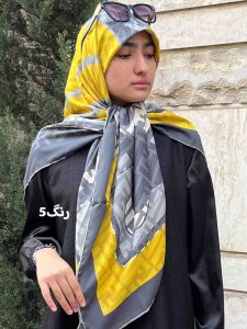 روسری ابریشم فندی