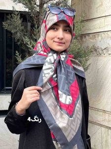 روسری ابریشم فندی