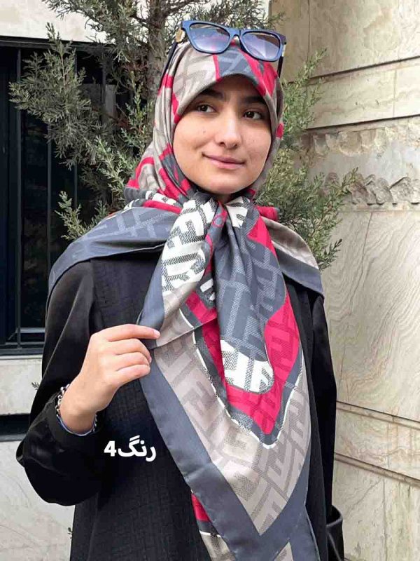روسری ابریشم فندی
