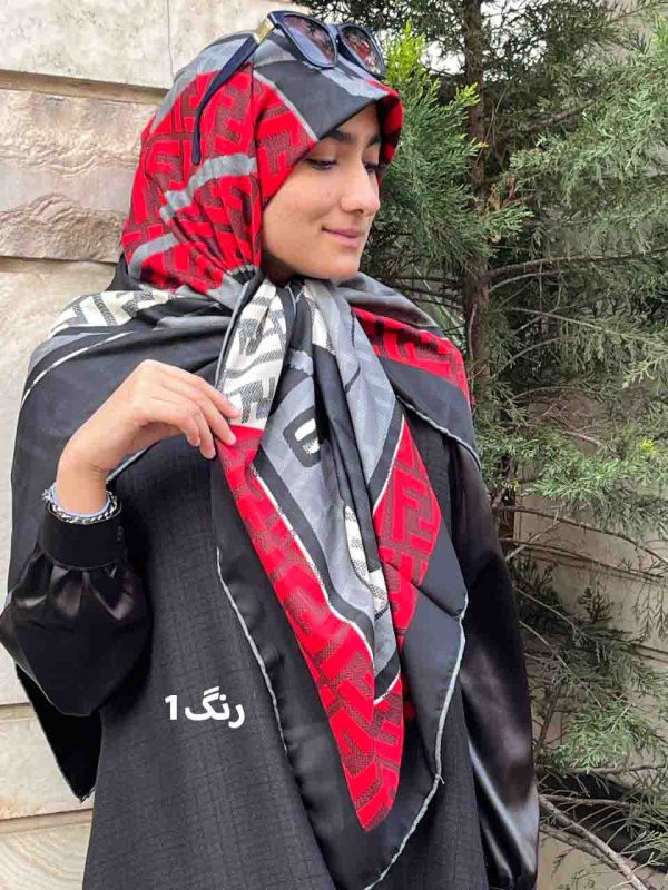 روسری ابریشم فندی