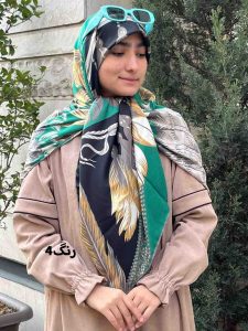 روسری ابریشم توییل مجلسی