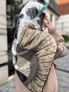 روسری ابریشم توییل مجلسی