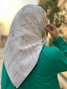 روسری ابریشم تویل 90